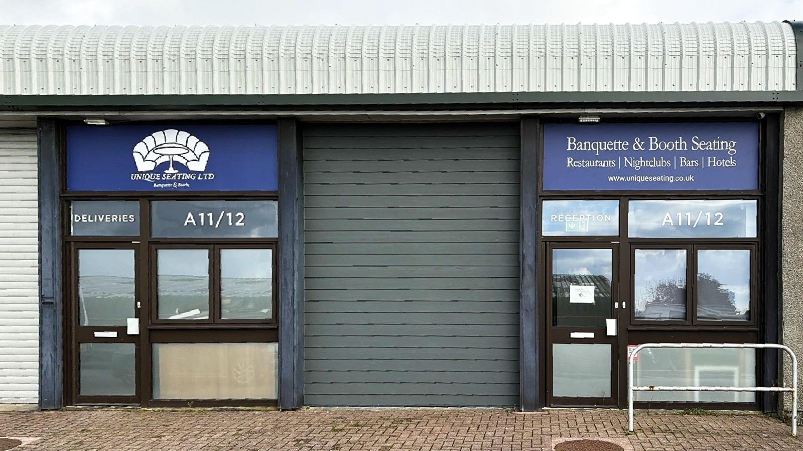 Front of Unique Seating Ltd workshop
